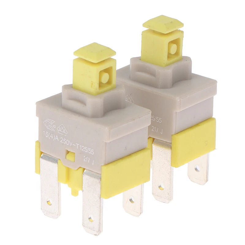 E-Switch PA512C 4-Pin Self-Locking Power Button 16A 250V
