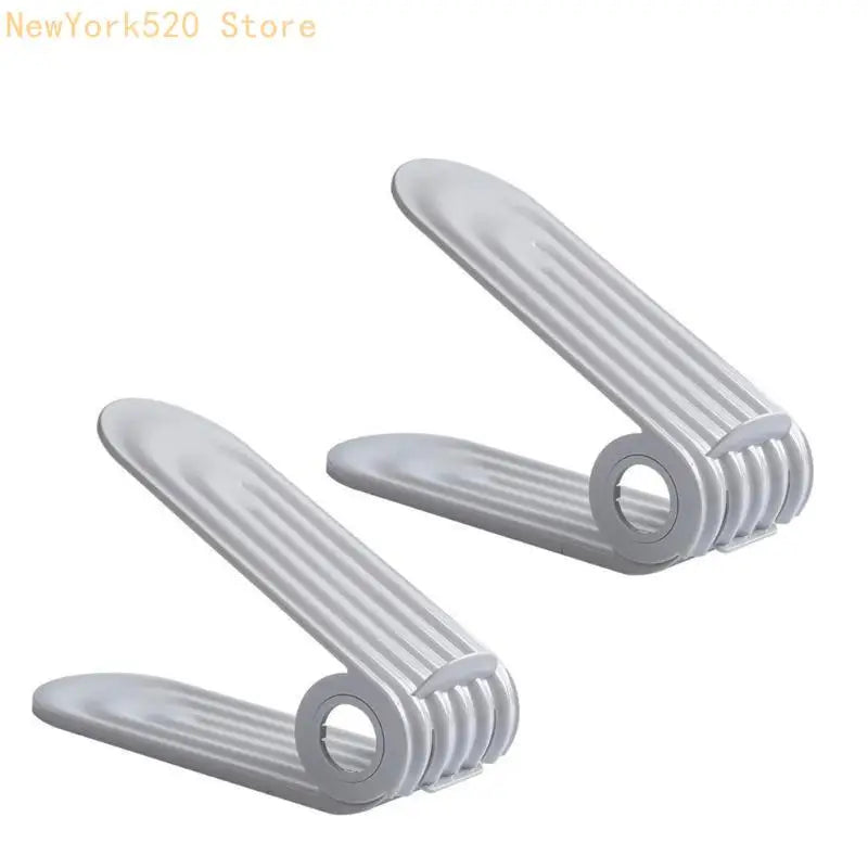 2-Pack Adjustable Shoe Stacker Rack – Space-Saving Organizer