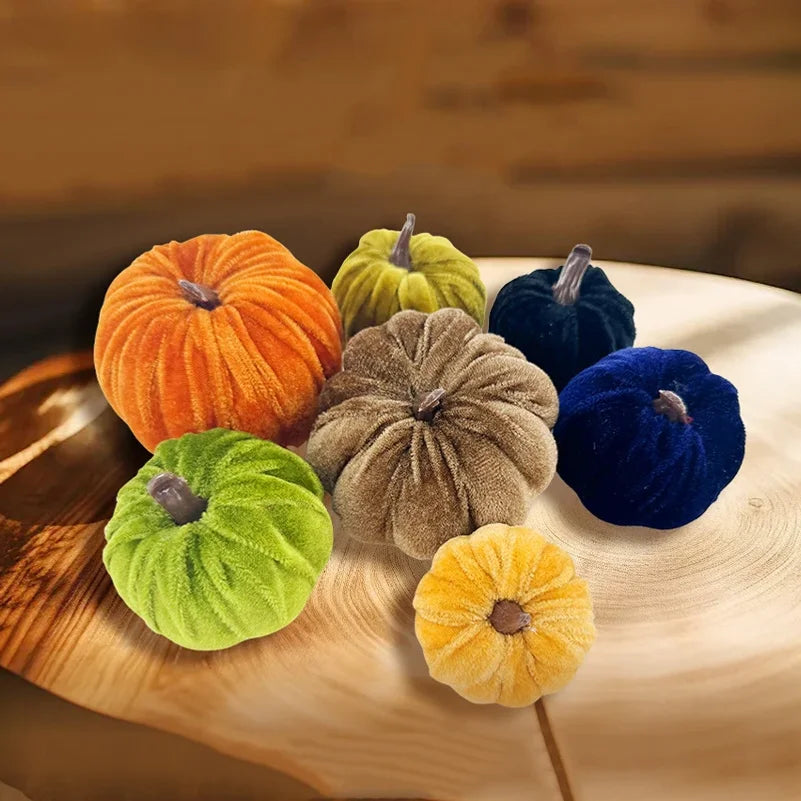 10PCS Halloween Foam Pumpkin Set – 5CM Artificial Decorations