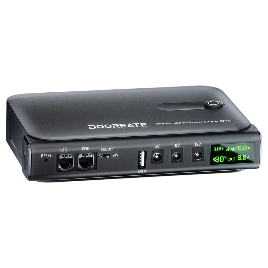 Mini DC UPS Uninterruptible Power Supply 5V 9V 12V | VIBE