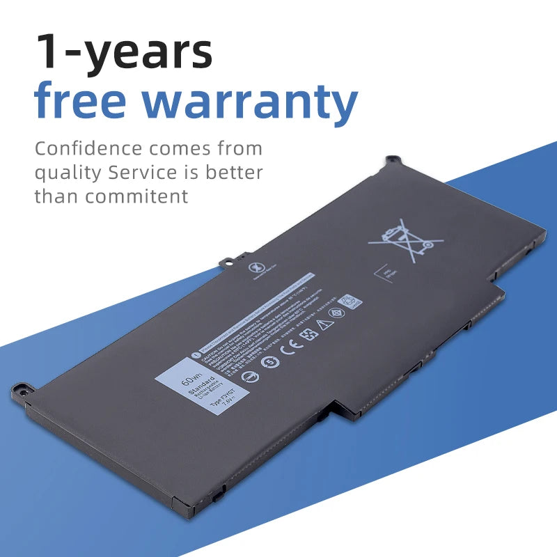 SUOZHAN F3YGT Battery for Dell Latitude E7280 E7290 E7480 E7490