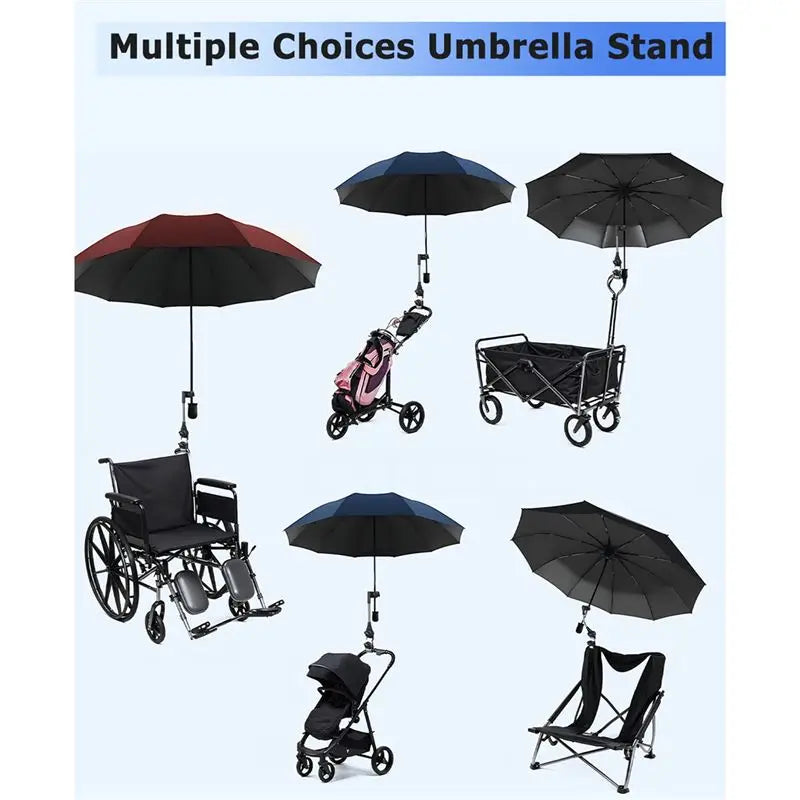 Universal Adjustable Umbrella Holder for Baby Strollers
