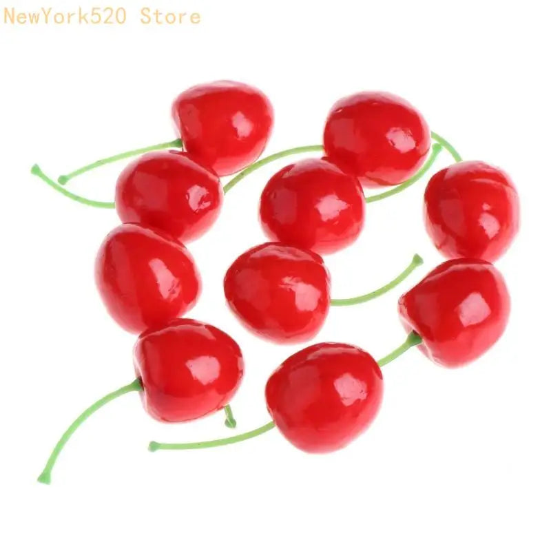 10-Pack Artificial Foam Red Cherries – Realistic Party Decor
