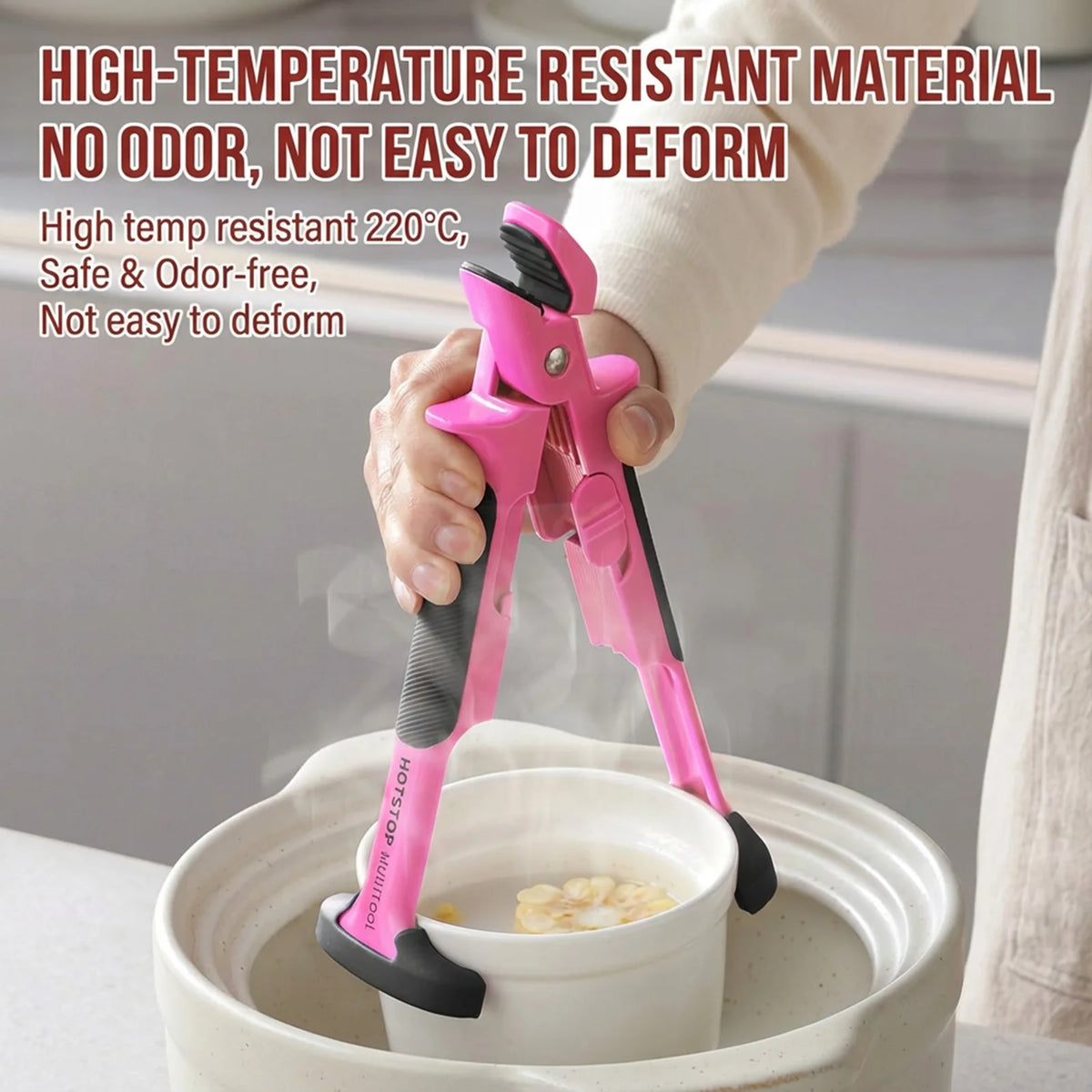 Silicone Bowl Tongs – Heat Resistant Non-Slip Plate Gripper