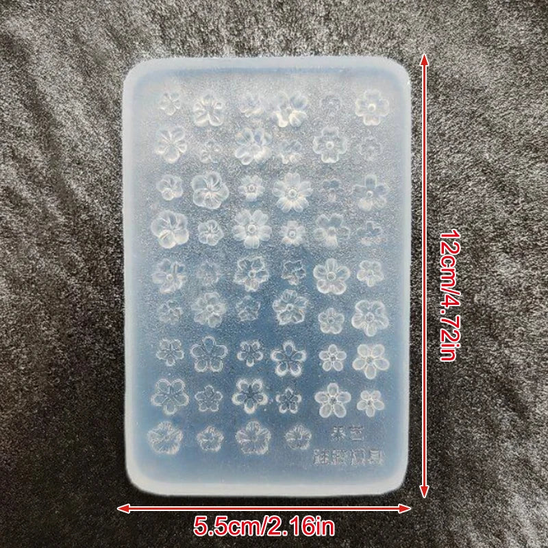 Frangipani Silicone Nail Art Mold – DIY Flower Manicure Template