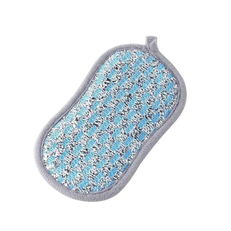Double-Sided Microfiber Dish Sponge Scrubber – Kitchen Scrub Pad
