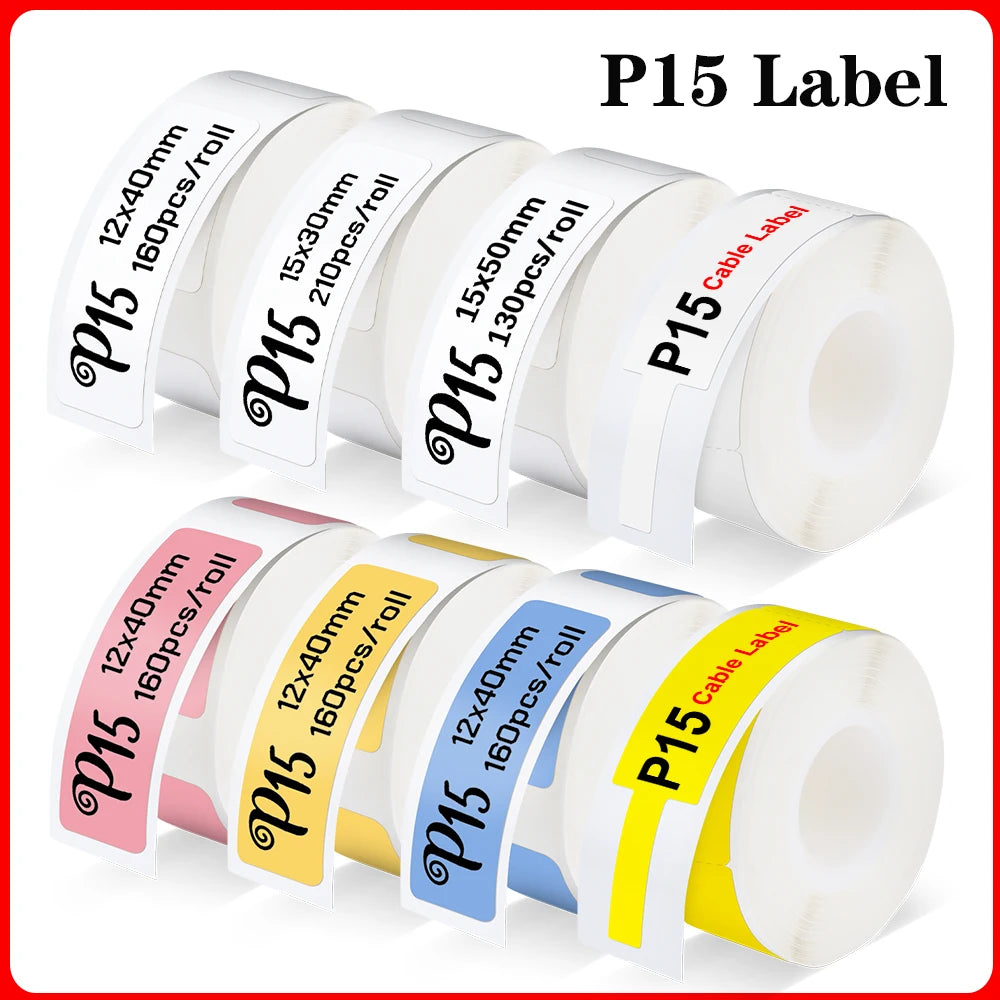 Labelwell P15 Thermal Label Paper – Waterproof Self-Adhesive Tape