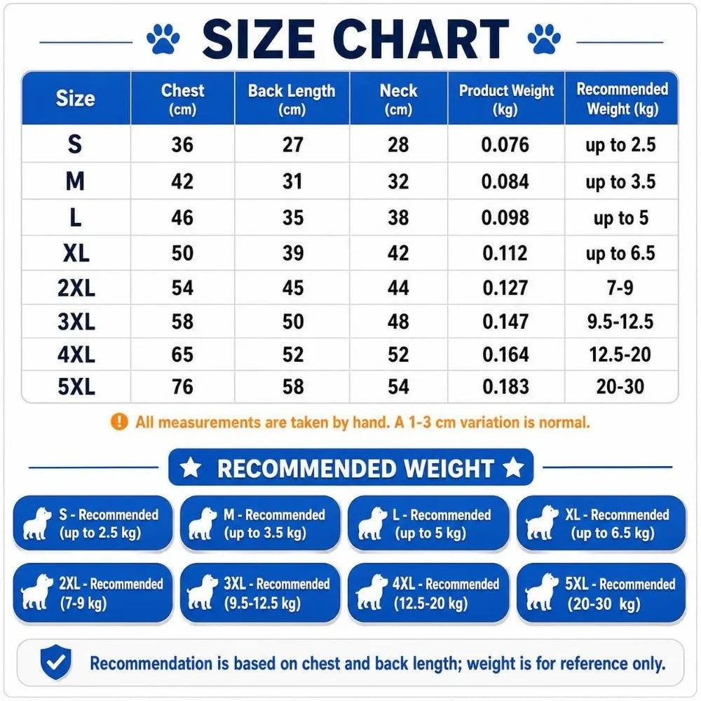 Thickened Winter Dog Jacket Windproof Bodysuit – S to XXL