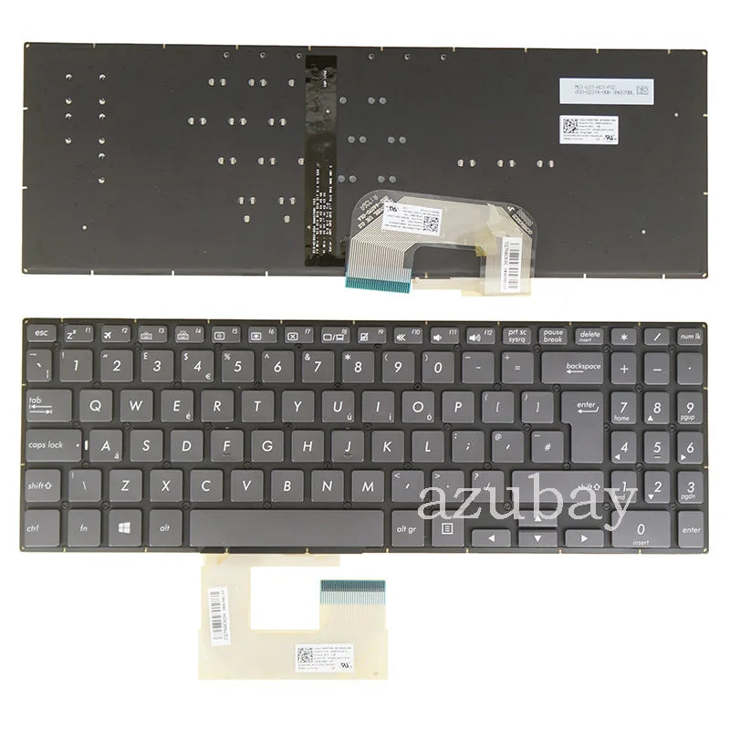 UK Laptop Keyboard for Asus Q525UA UX561UA UX561UN Q505UA