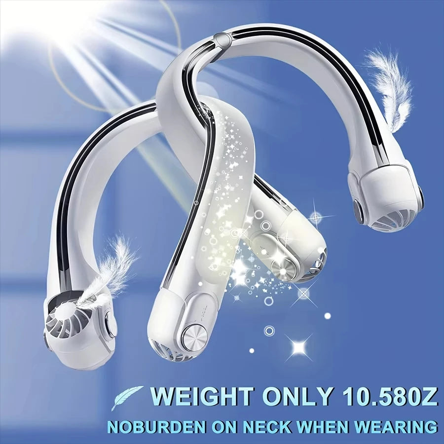 Portable Bladeless Neck Fan USB Rechargeable 3-Speed | VIBE