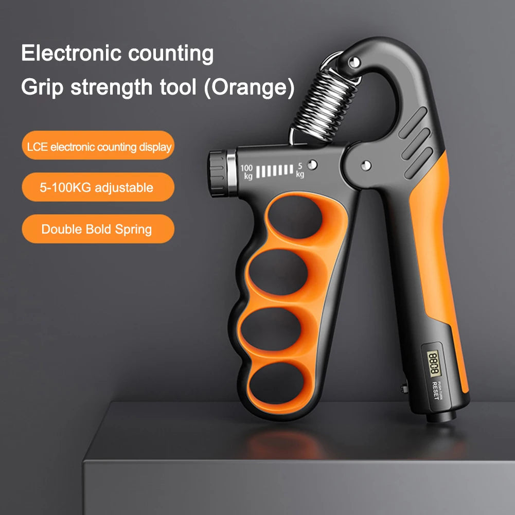 Adjustable 5-100KG Hand Grip Strengthener with Counter | VIBE