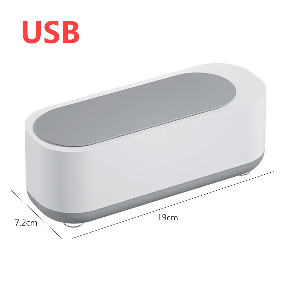 Ultrasonic Jewelry & Glasses Cleaner – USB Rechargeable 5W