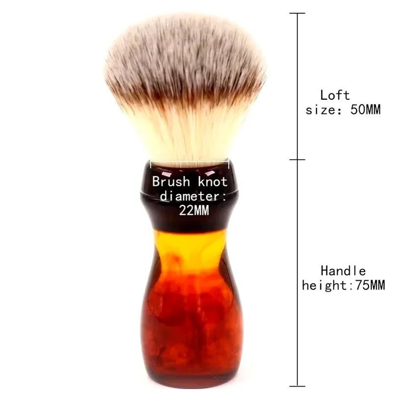 YAQI Cola 22mm Synthetic Wet Shaving Brush for Men