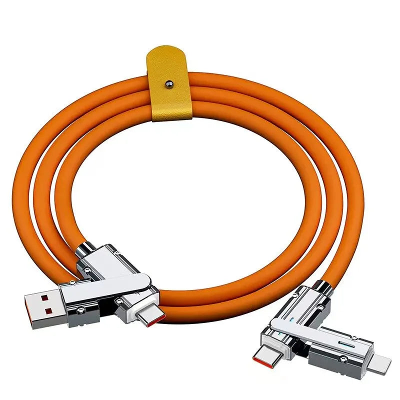 2-in-1 USB-C & Lightning Cable 66W PD Fast Charging 1M