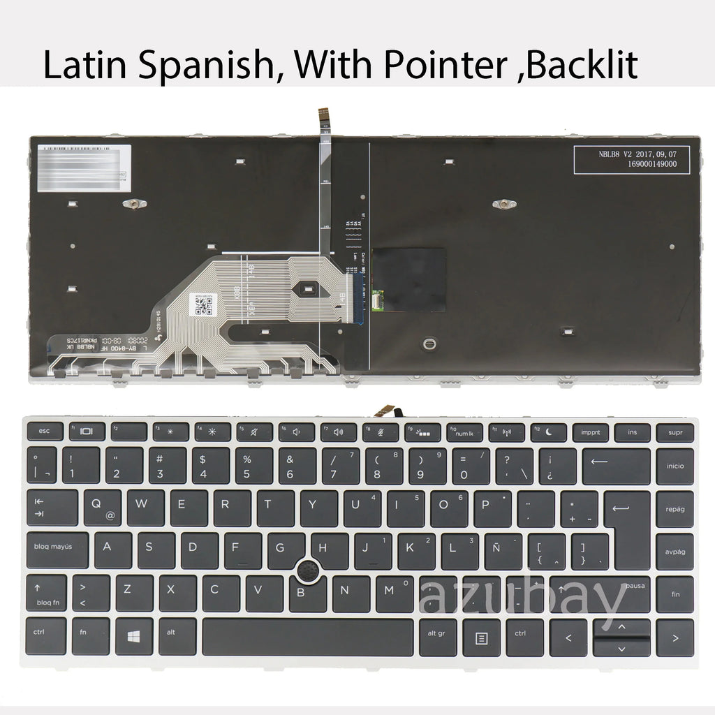 AZUBAY Backlit Keyboard HP ProBook 640 645 G4 G5 440 G1