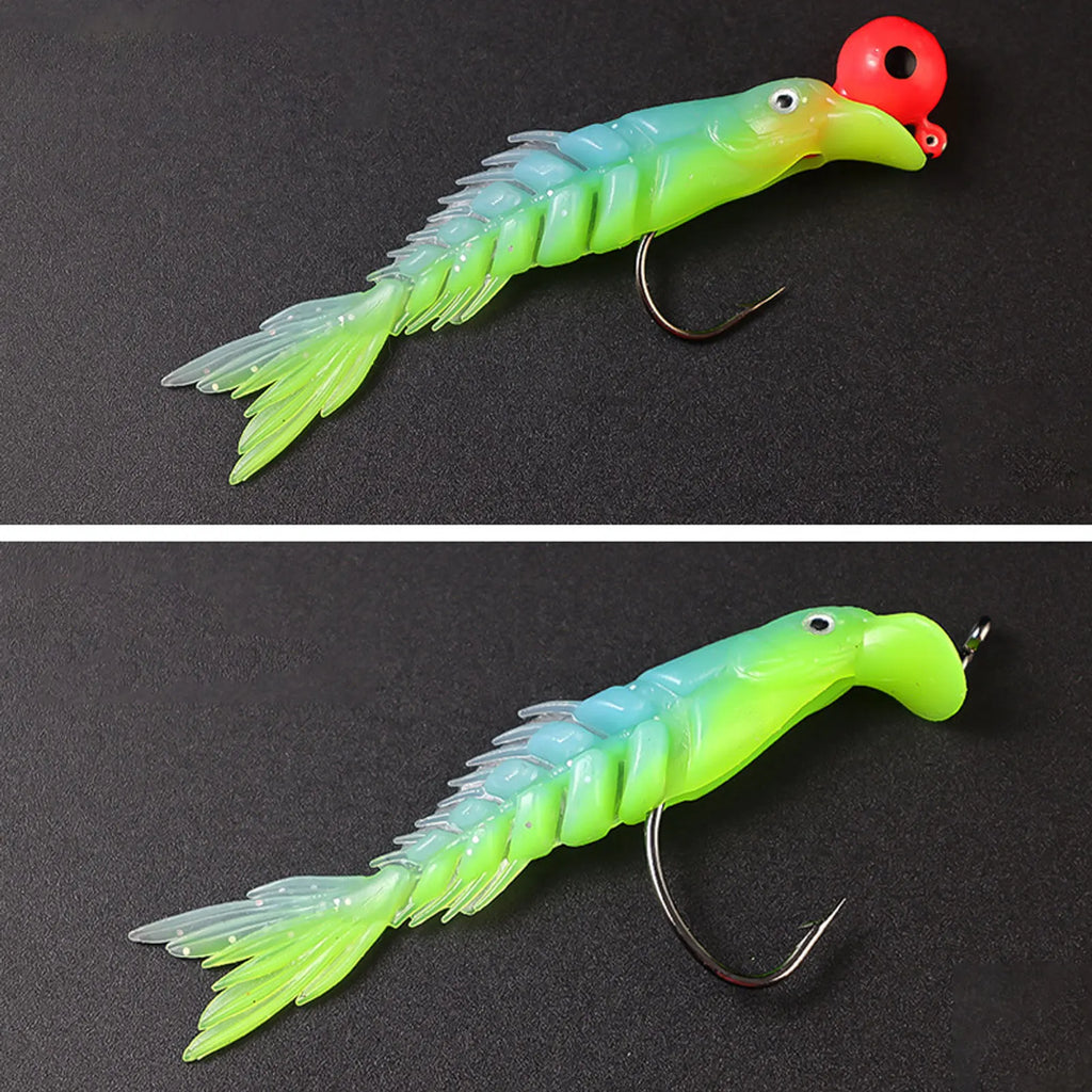 7-Pack 3D Eye Soft Plastic Fishing Lures Swimbaits Set
