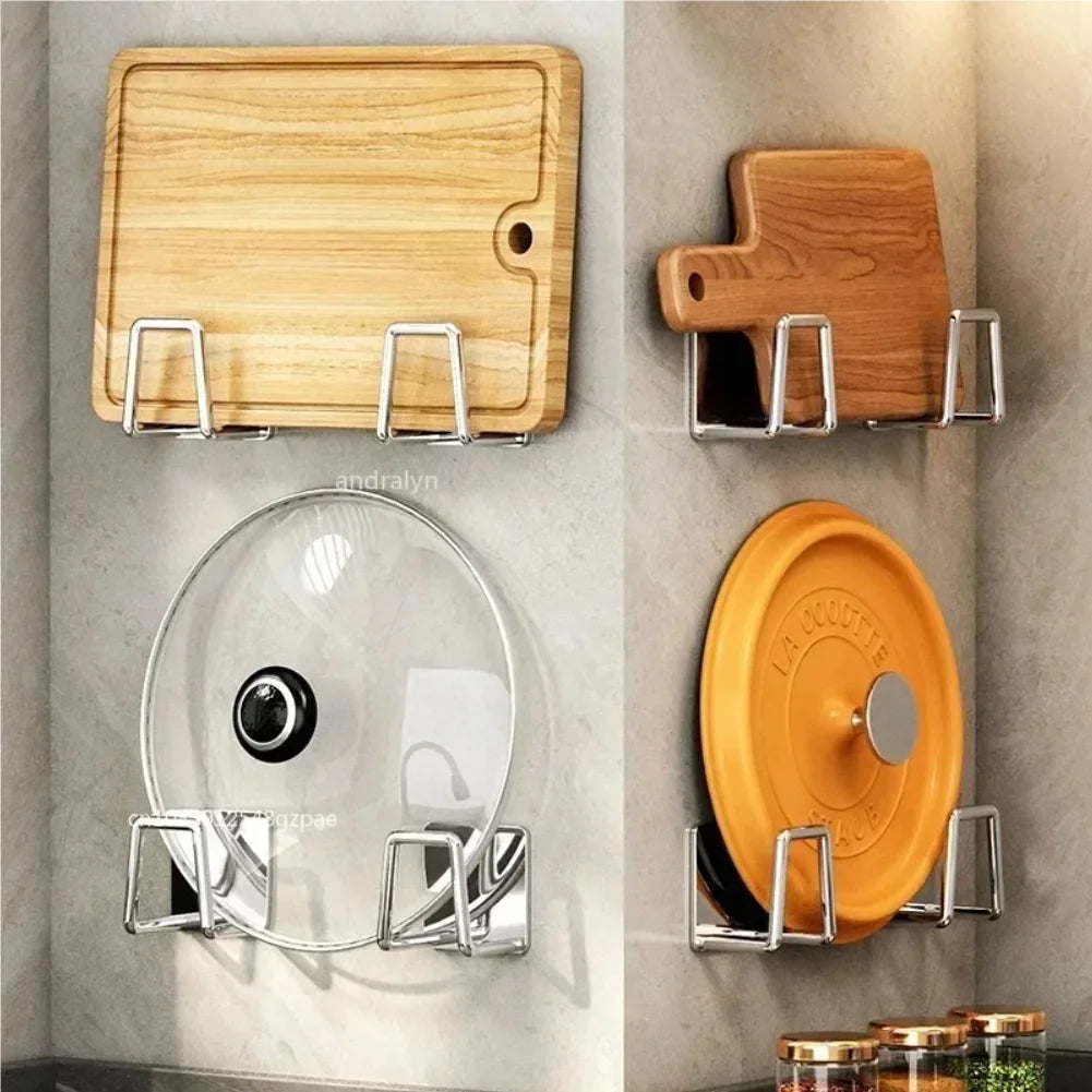 Stainless Steel Sink Sponge Holder Rack – Self-Adhesive 1/3/6 Pack