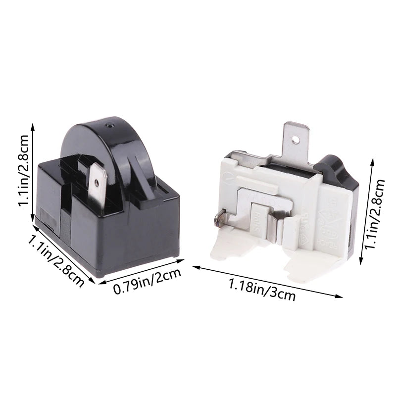PTC Start Relay & Overload Protector 1-Pin 15 Ohm for Mini Fridge