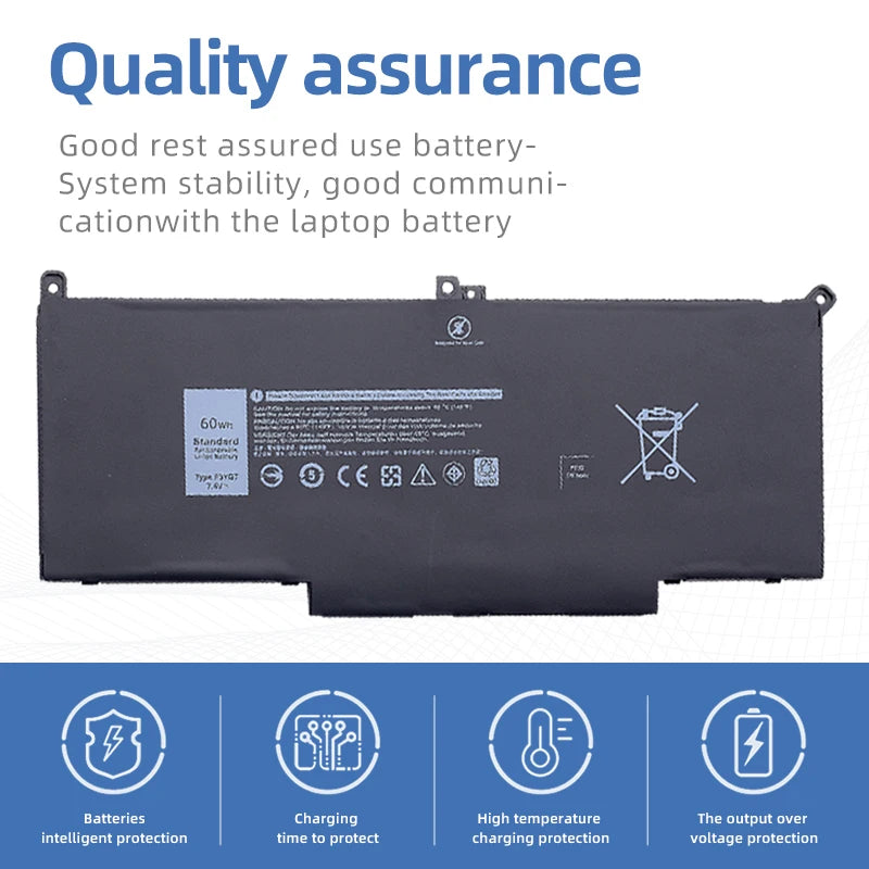 SUOZHAN F3YGT Battery for Dell Latitude E7280 E7290 E7480 E7490