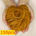 150pcs Yellow Rubber Elastic Bands 38mm – Multi-Purpose Office