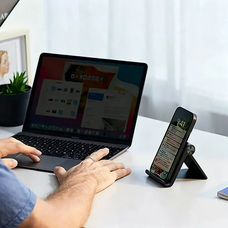 Adjustable Foldable Phone Stand – Universal Desktop Cell Holder