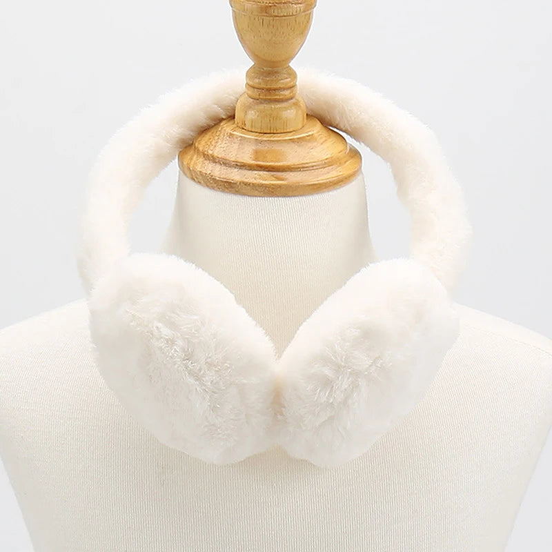Soft Plush Foldable Ear Warmers – Unisex Winter Earmuffs