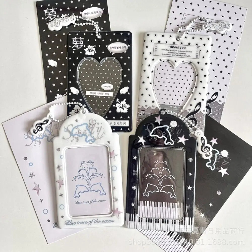 Y2K Kpop Photocard Holder Mini PVC Cartoon Card Organizer