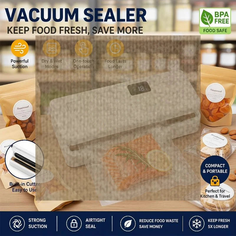 eelhoe Mini Rechargeable Portable Bag Sealer – Food Freshness