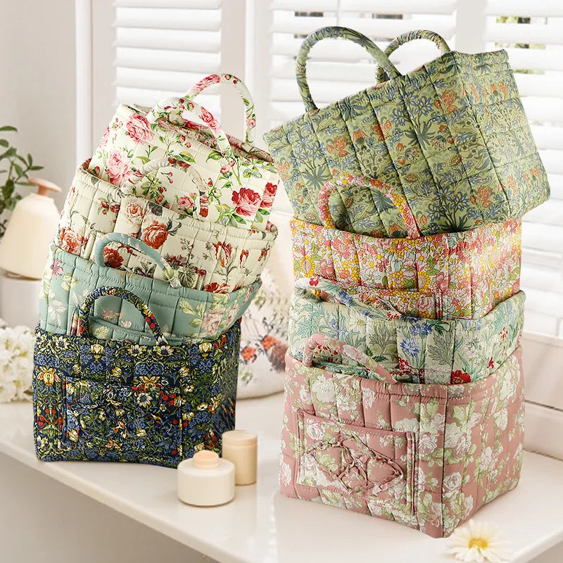 Korean-Style Fabric Storage Basket – Portable Organizer Box