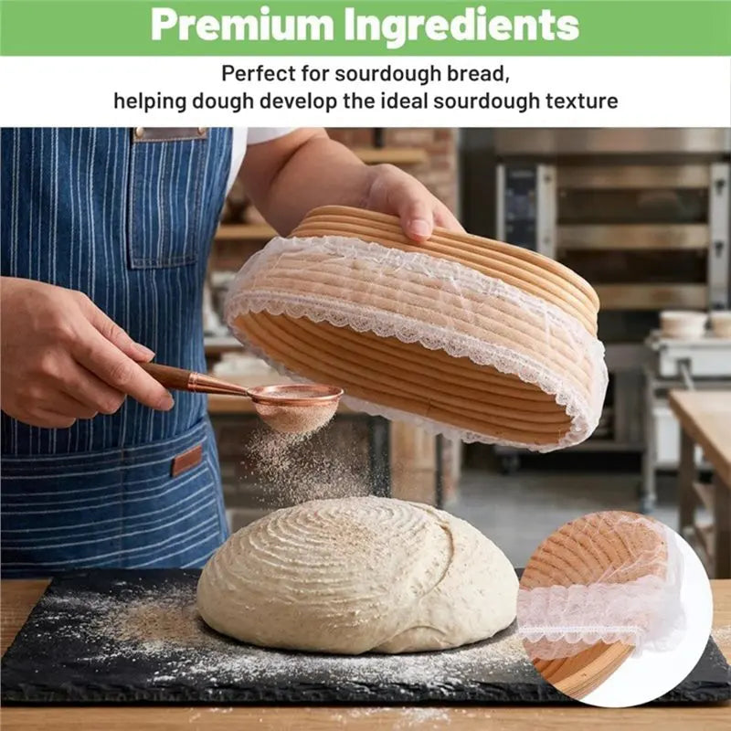 50-Pack Disposable Banneton Liners – Non-Stick Bread Proofing Cover