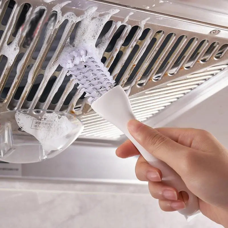 Bent Head Kitchen Cleaning Brush – Stove Grill Range Hood