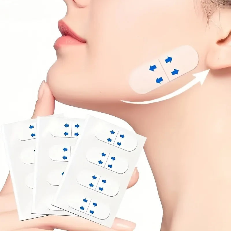 40Pcs Invisible Face Lifting Tape – Waterproof Chin & Neck Lift