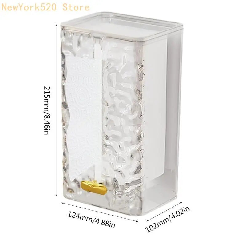 Wall-Mounted Plastic Tissue Box Cover & Cellphone Holder