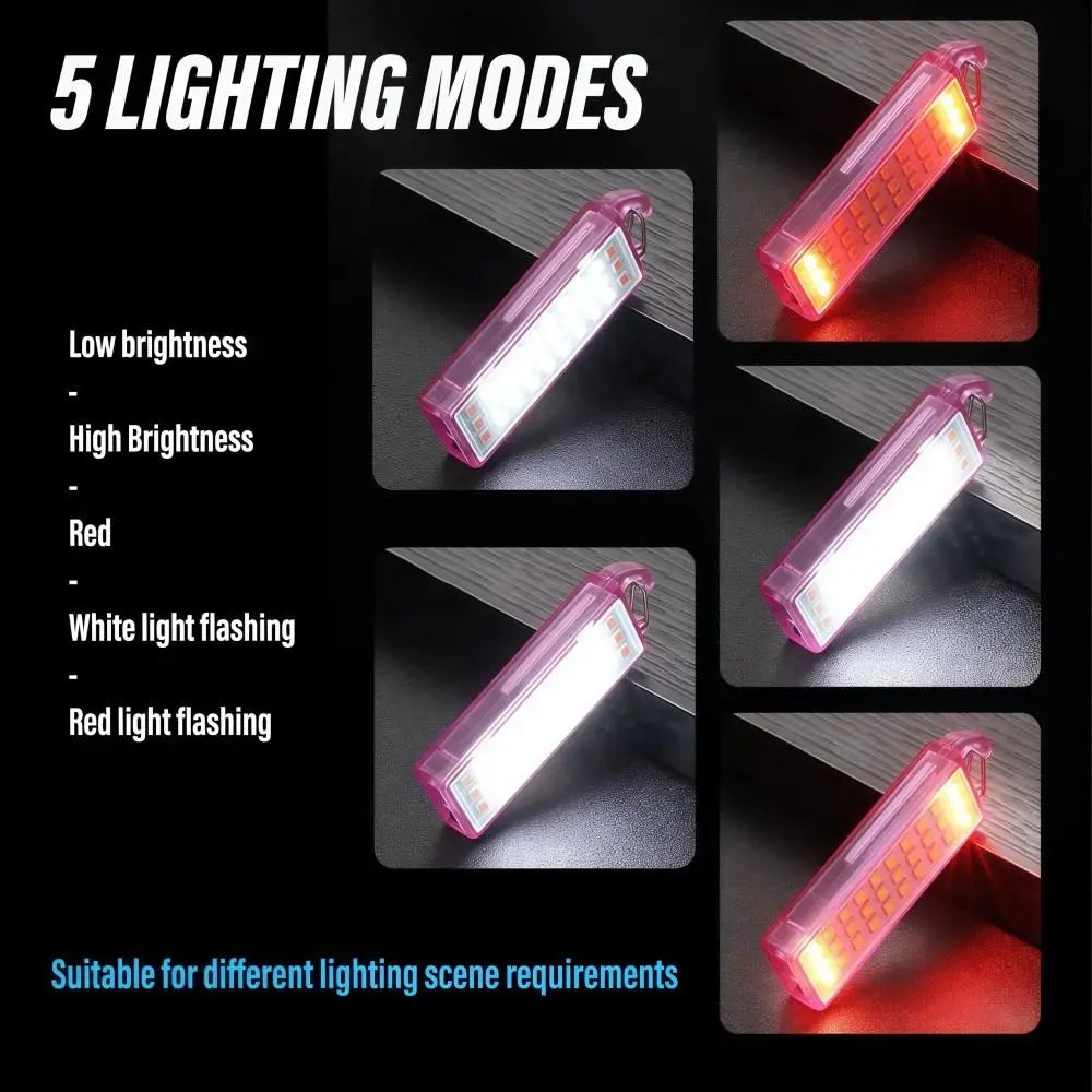 Mini Keychain LED Flashlight – Rechargeable & Waterproof