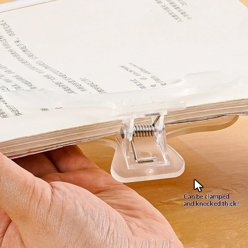 Frosted Transparent Book Page Holder Clip | Reading Retainer