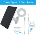 5W Waterproof Solar Panel 5-Pack for Outdoor Security Cameras