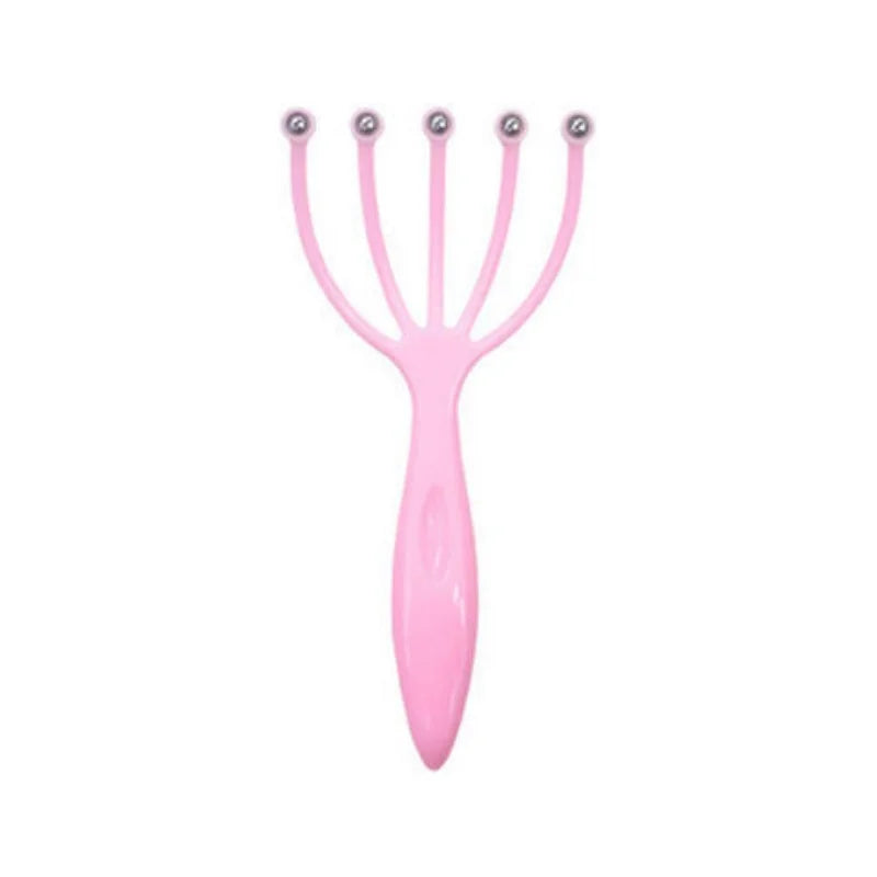 5-Finger Rolling Ball Scalp Massager – Handheld Claw Tool