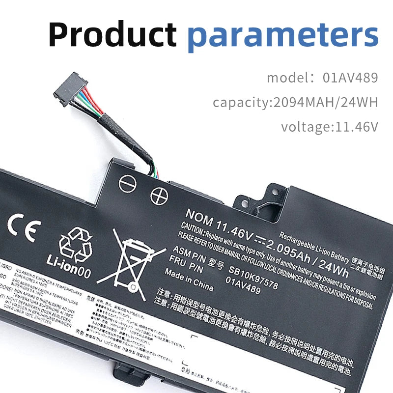 SUOZHAN 01AV489 Battery for Lenovo ThinkPad T470 T480 A475 A485