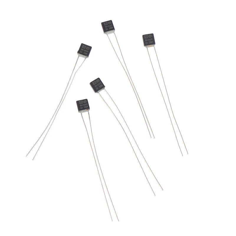 5-Pack 2A 135°C Thermal Fuse – Electric Fan Motor Protector