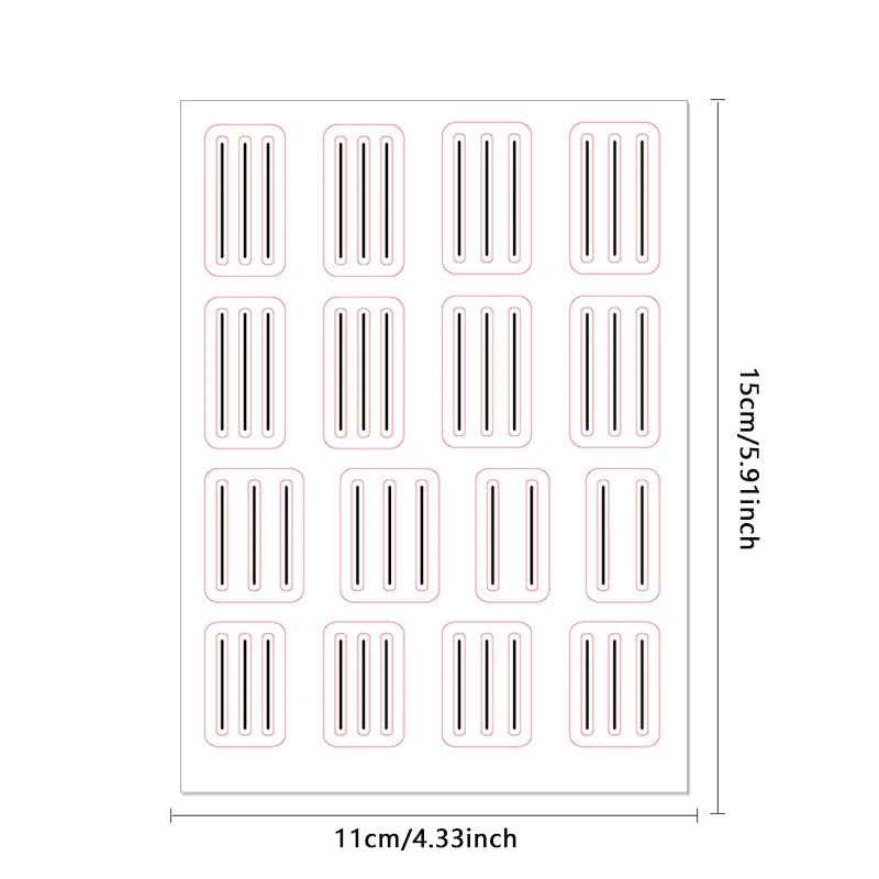 French Manicure Guide Stickers – DIY Nail Art Stencil Sheet