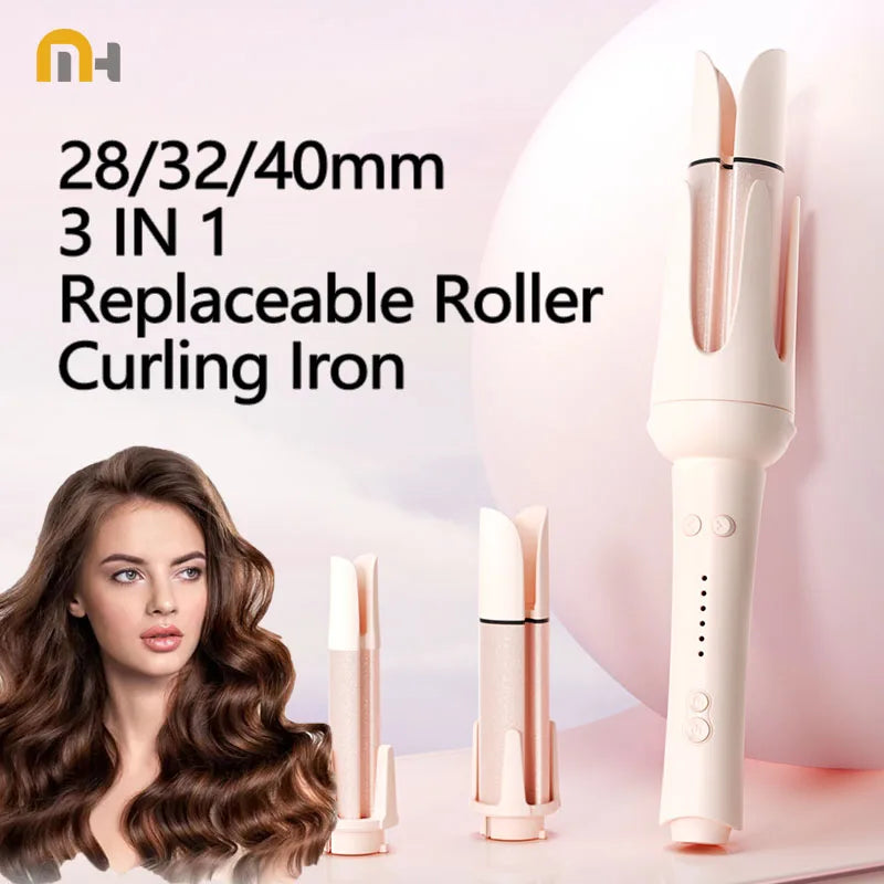 9-in-1 Automatic Curling Iron Negative Ion Smart Temp Control