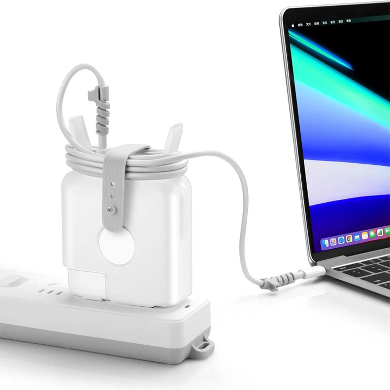 MacBook Charger Cord Winder & Protective Case 12"–16"