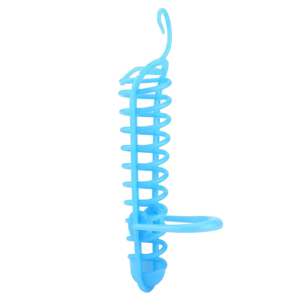 Parrot Foraging Basket Feeder with Perch & Hook – Blue