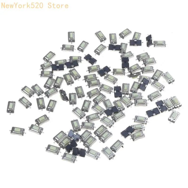 100Pcs 3x6x2.5mm Momentary Tact SMD Push Button Micro Switch 2-Pin