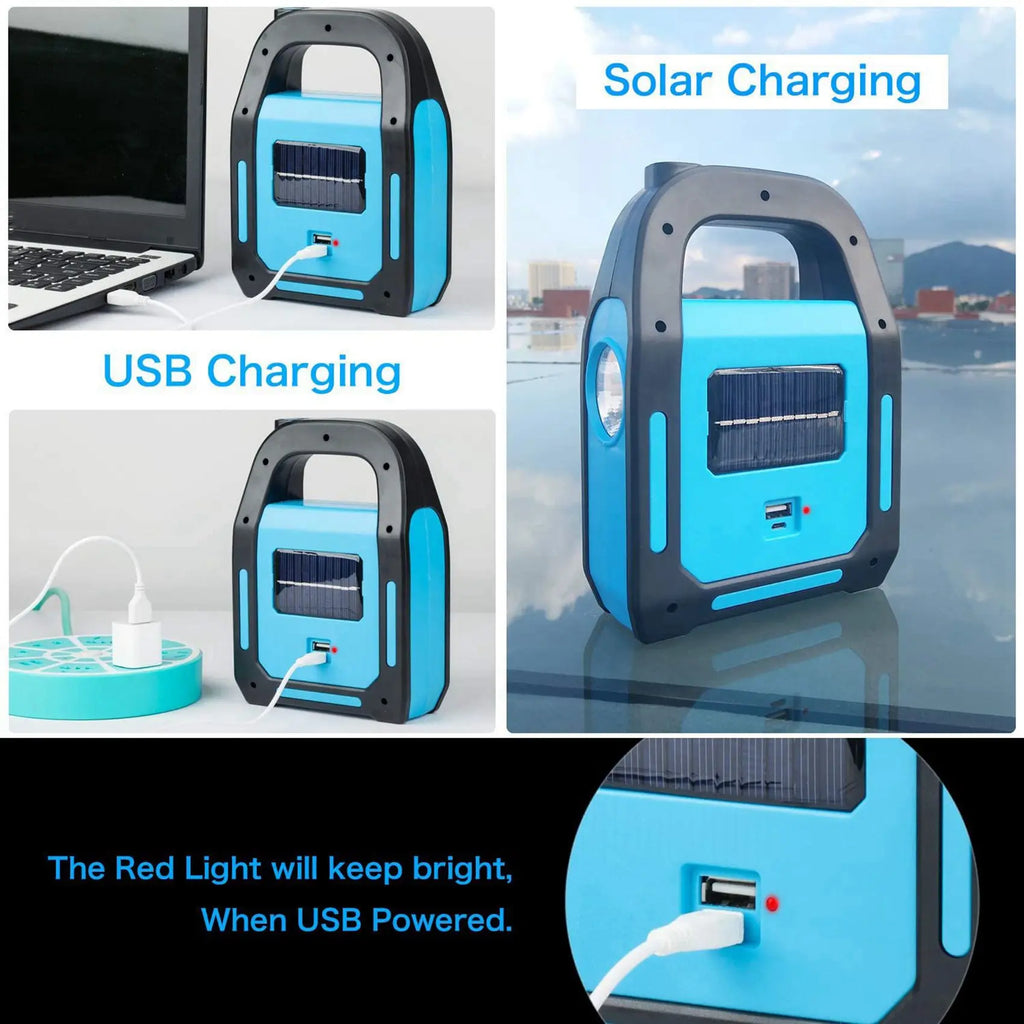 3-in-1 Solar USB COB LED Camping Lantern & Flashlight | VIBE