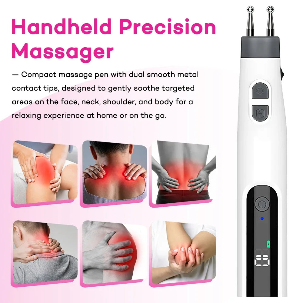 Hailicare Dual-Head Electric Massage Pen – 5 Modes 10 Levels