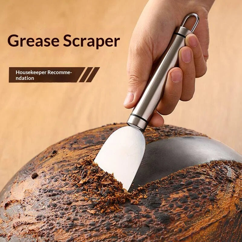 Stainless Steel Kitchen Scraper – Grease & Grime Remover