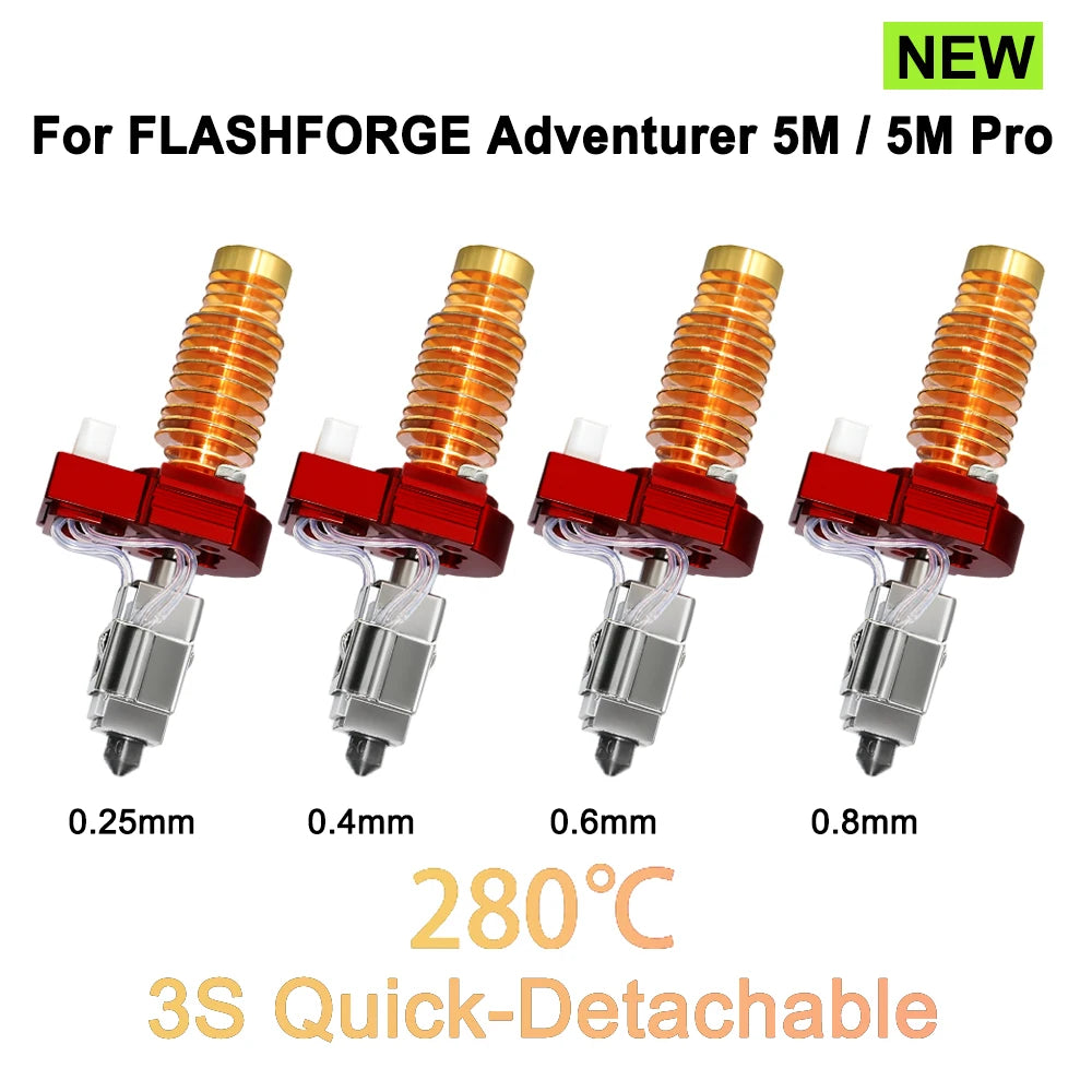 Sprouture Lab 280°C Hotend Kit for Flashforge Adventurer 5M/5M Pro