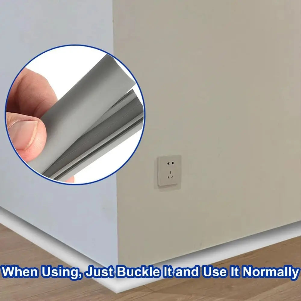 Self-Adhesive Floor Cord Cover – PVC Wire Hider for Home & Office