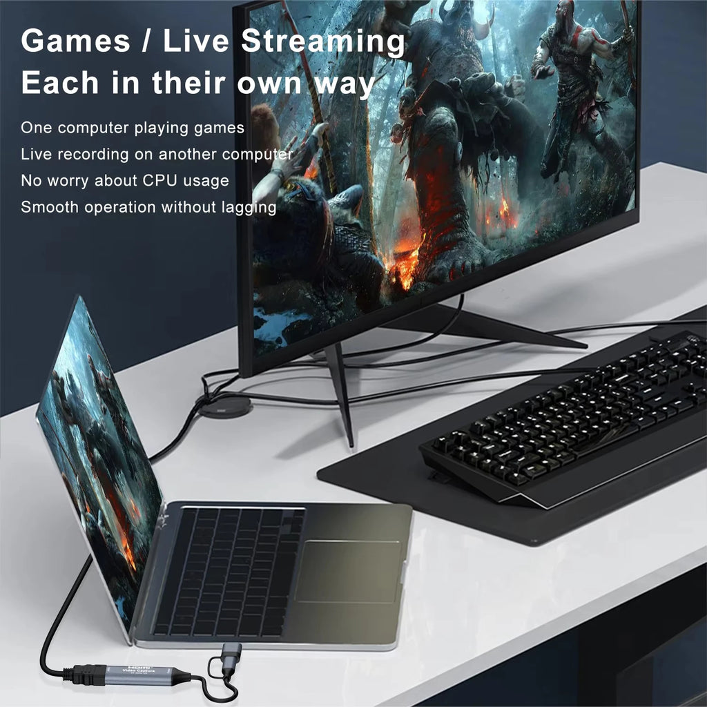 4K HDMI Video Capture Card USB 3.0 Type-C for PS5 Xbox Switch